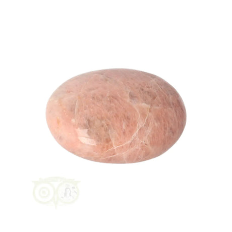 Roze maansteen handsteen – kleine edelsteen met zachte roze kleur en glans