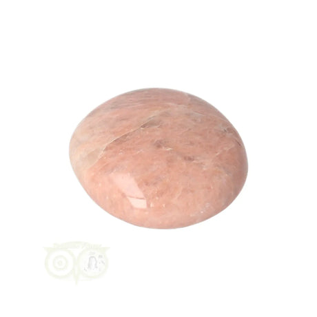 Roze maansteen handsteen – kleine edelsteen met subtiel iriserend effect