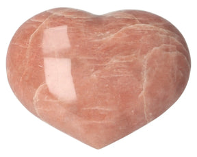 Roze Maansteen Hart Nr 25 volledig gepolijst 149 gram Madagaskar – Webshop Danielle Forrer