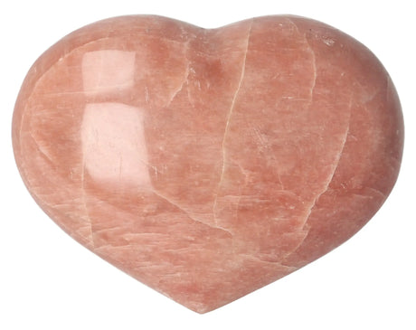 Pink Moonstone Heart No 25 – 149 grams – Madagascar | Gemstone heart