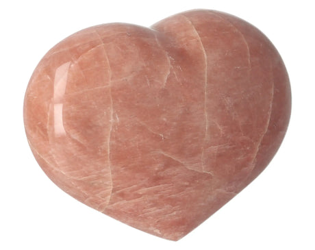 Pink Moonstone Heart No 25 – 149 grams – Madagascar | Gemstone heart