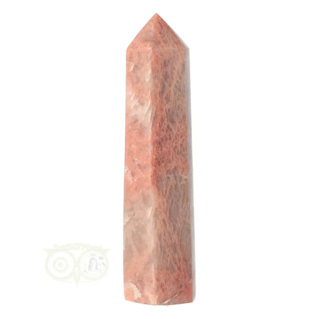 roze maansteen punt gepolijst kristal nr 9