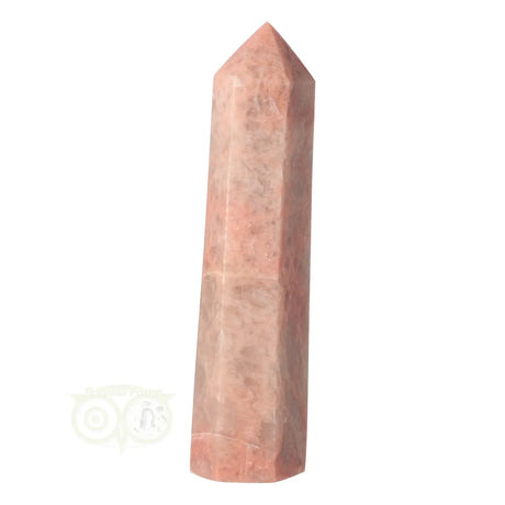 roze maansteen punt close up structuur