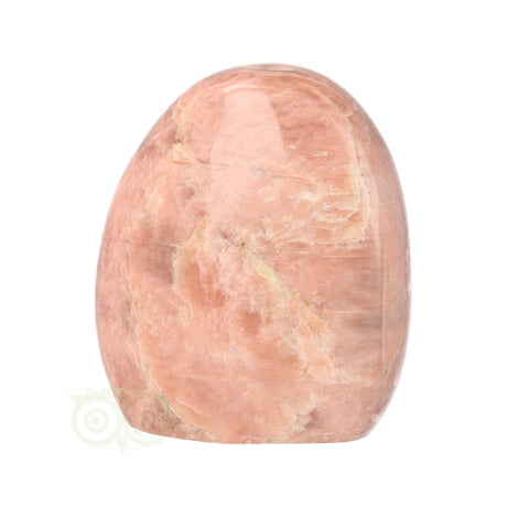 Roze maansteen edelsteen sculptuur 394 gram met rustige uitstraling