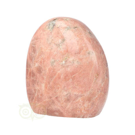 Maansteen sculptuur roze met unieke tekening en structuur