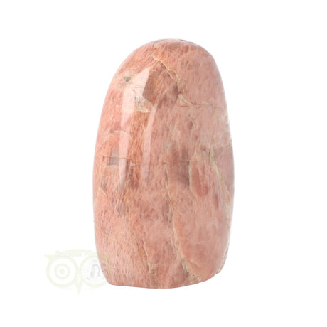 Maansteen sculptuur roze gepolijst met natuurlijke vorm