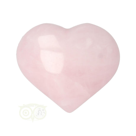 Rosenquarzkugel (Puffy) Herz Nr. 22 - 4 cm