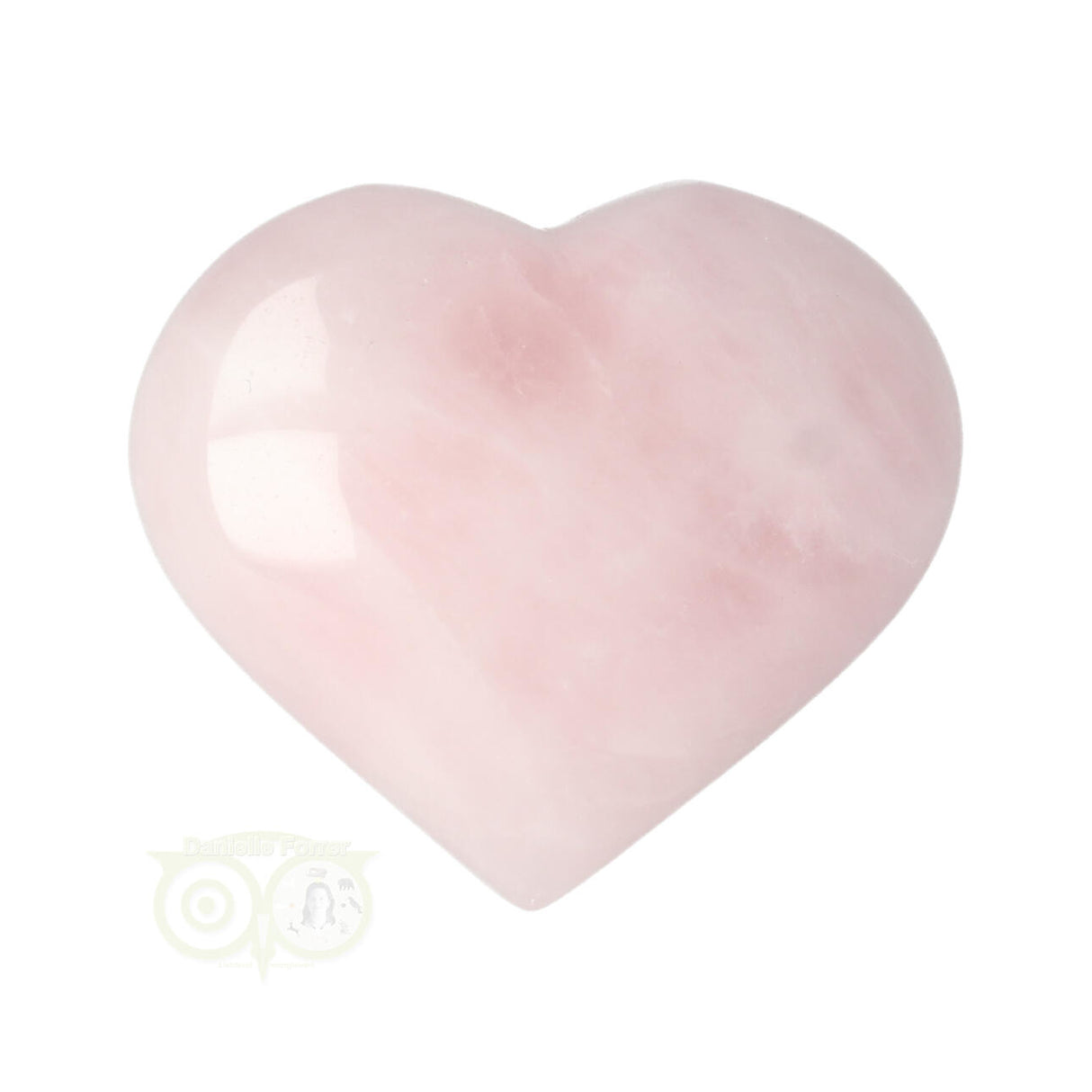 Rose quartz ball (Puffy) heart No. 24 - 4 cm