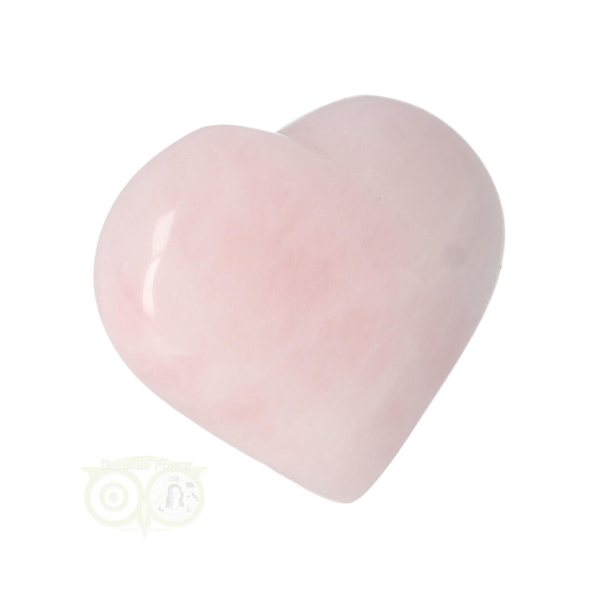 Rose quartz ball (Puffy) heart No. 24 - 4 cm