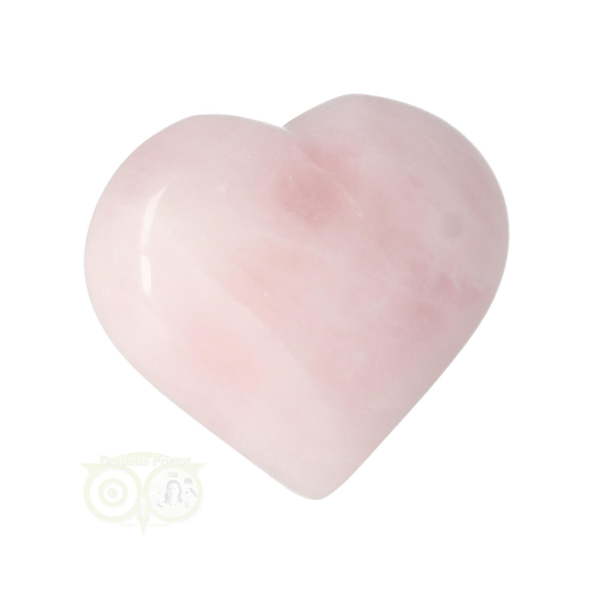Rose quartz ball (Puffy) heart No. 24 - 4 cm