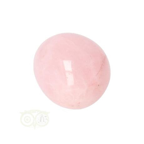 Rozenkwarts edelsteen handsteen – gladde steen met zachte roze tint