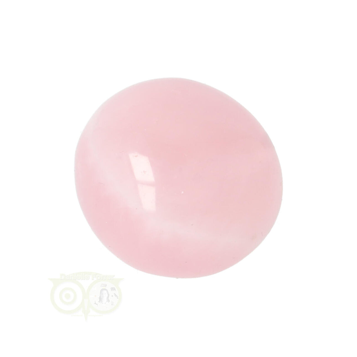 Rose quartz rounded hand stone No. 17