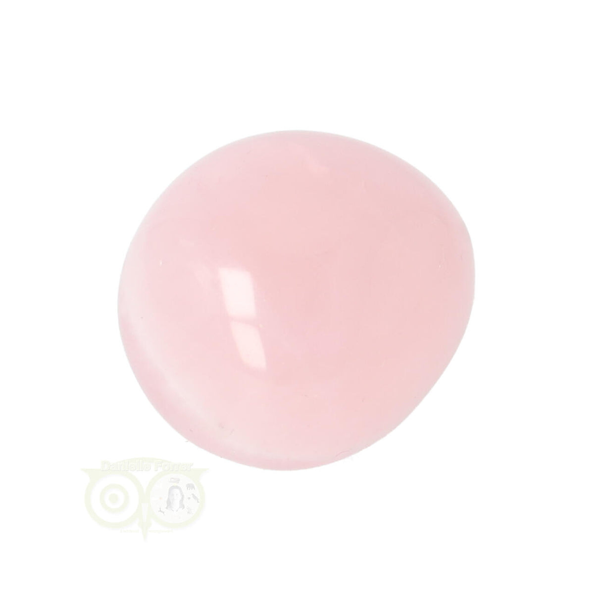 Rose quartz rounded hand stone No. 17