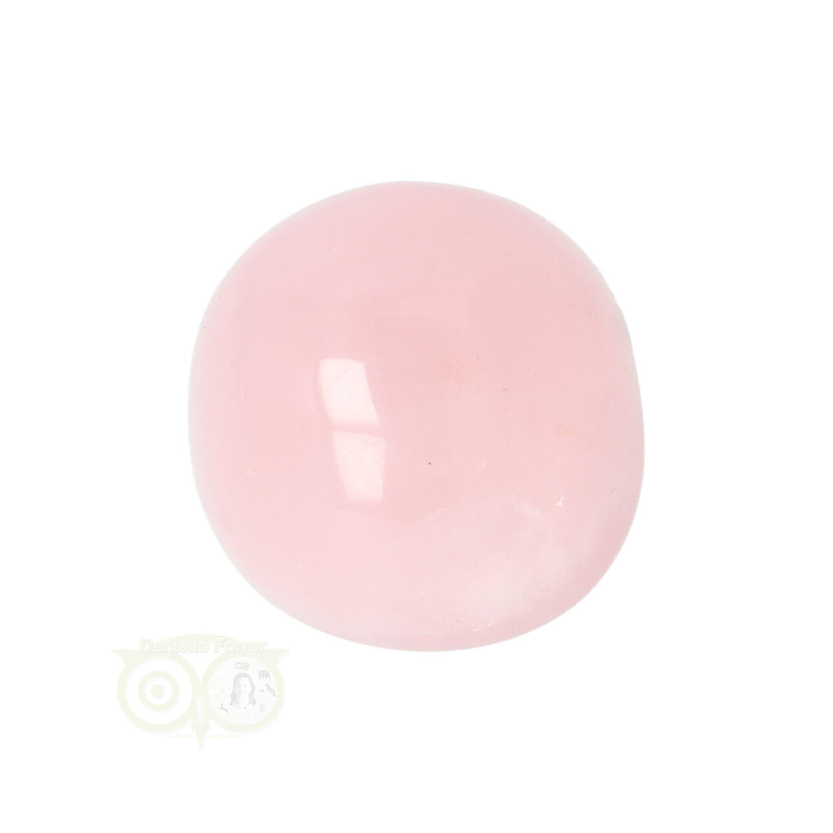 Rose quartz rounded hand stone No. 17