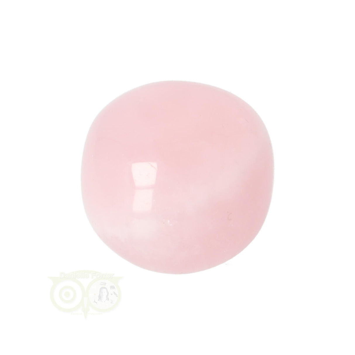 Rose quartz rounded hand stone No. 17