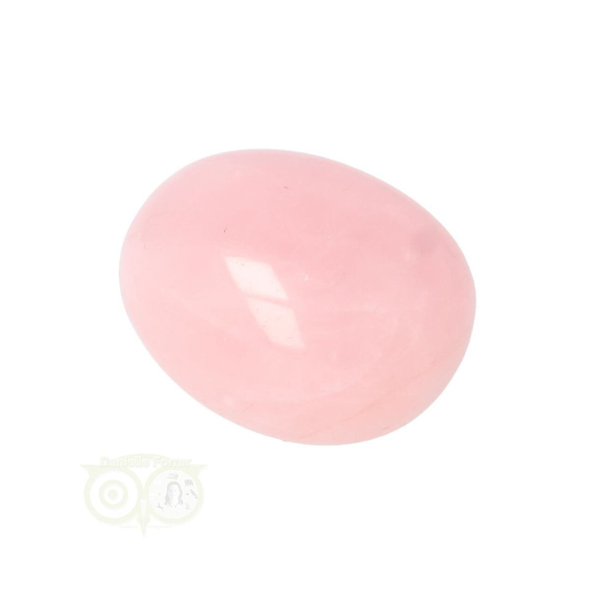 Rose quartz rounded hand stone No. 18