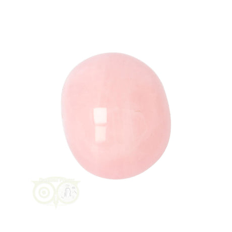 Rozenkwarts edelsteen handsteen – gladde steen met zachte roze tint