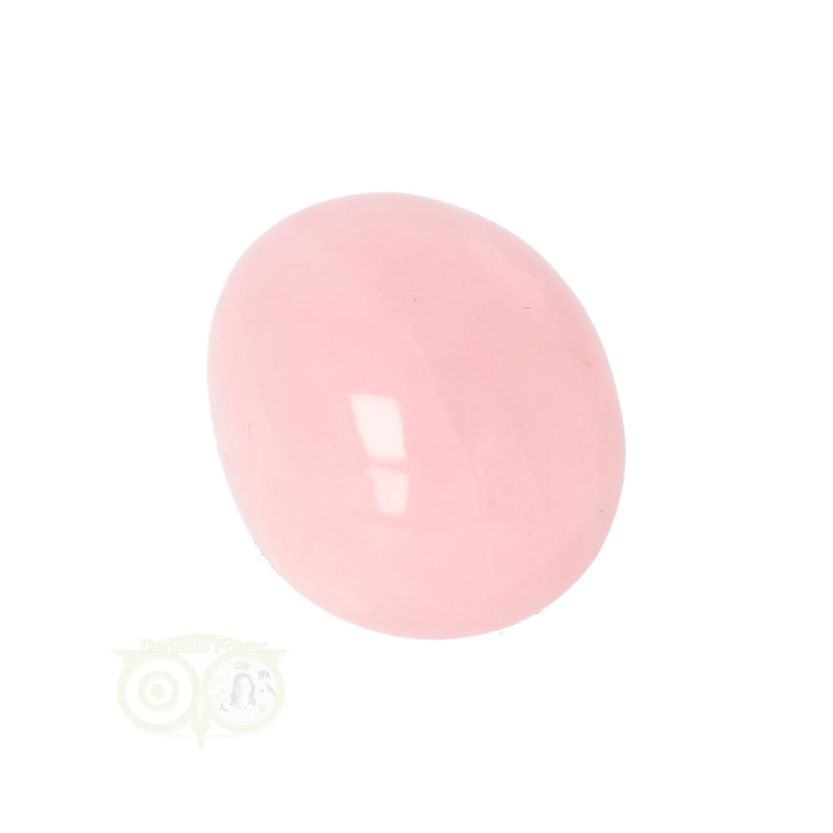 Rose quartz rounded hand stone No. 18