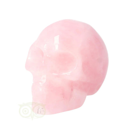 rozenkwarts kristallen schedel 5 cm handgesneden edelsteen