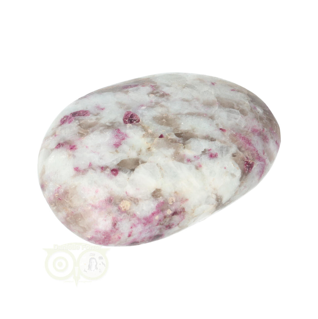 Rubbeliet ( rode toermalijn ) handsteen Nr 33