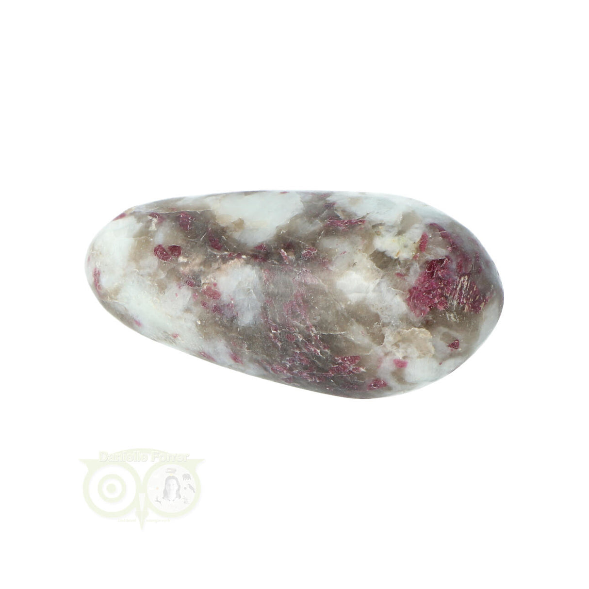 Rubbeliet ( rode toermalijn ) handsteen Nr 15