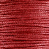 Waxkoord 1.5 mm Rood / Ruby Red 1,2 mtr