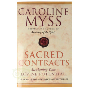 Sacred Contracts Caroline Myss voorkant – Engelstalig boek levensdoel archetypen spirituele healing 528 pagina's paperback – Webshop Danielle Forrer
