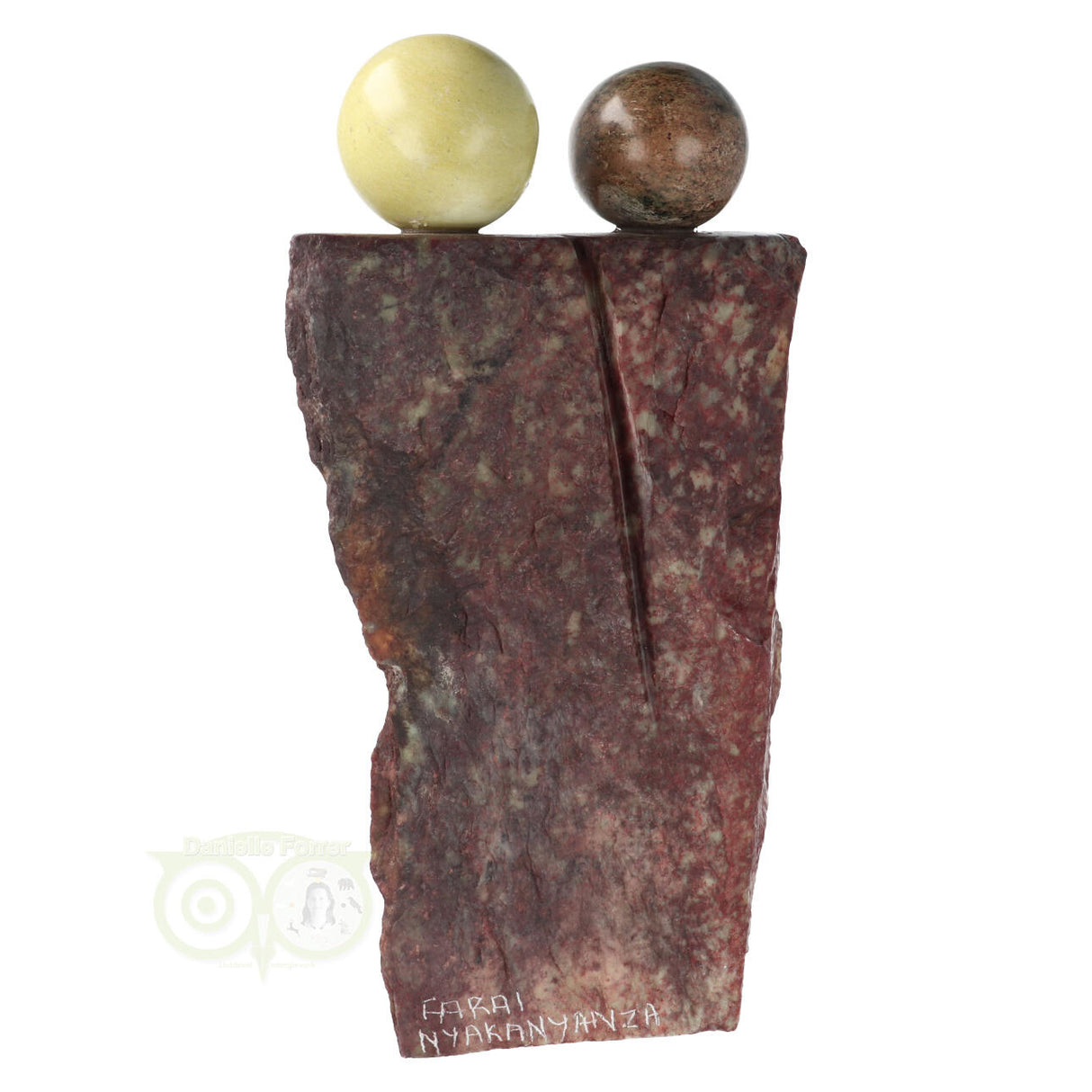 Serpentijn 'Family 3' Art-sculptuur Nr 4