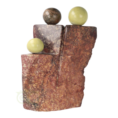 Serpentijn 'Family 3' Art-sculptuur Nr 4