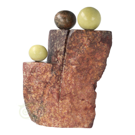 Serpentijn sculptuur 5390 gram met unieke artistieke uitstraling