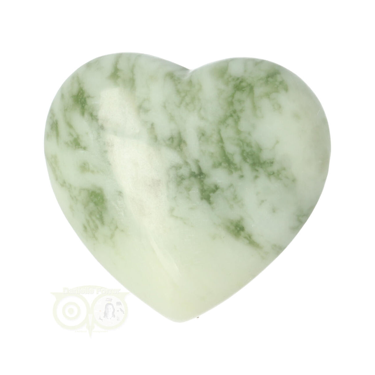 Serpentijn  ( New Jade ) hart 4 cm  Nr 18