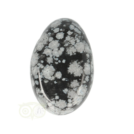 edelsteen hanger sneeuwvlok obsidiaan met koord