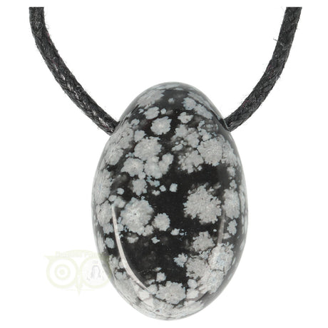 Schneeflocken-Obsidian-Anhänger Nr. 16