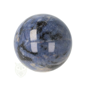 sodaliet bol 231 gram 5 5 cm edelsteen bol blauw wit