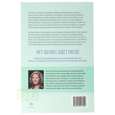 SOLK Saskia de Bruin achterkant – emoties stress trauma lichamelijke klachten Limbische Verklaring Marten Klaver – Webshop Danielle Forrer