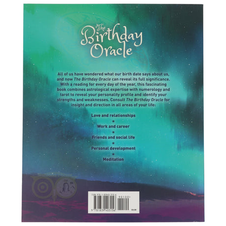 The Birthday Oracle Pam Carruthers achterkant – liefde werk persoonlijke ontwikkeling meditatie geboortedatum oracle – Webshop Danielle Forrer