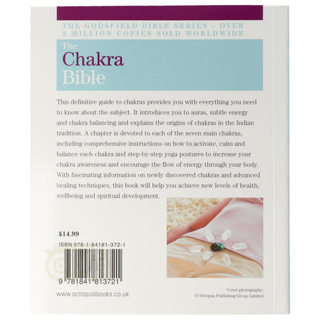 The Chakra Bible Patricia Mercier achterkant – nieuw ontdekte chakra's geavanceerde healing Godsfield Bible Series – Webshop Danielle Forrer