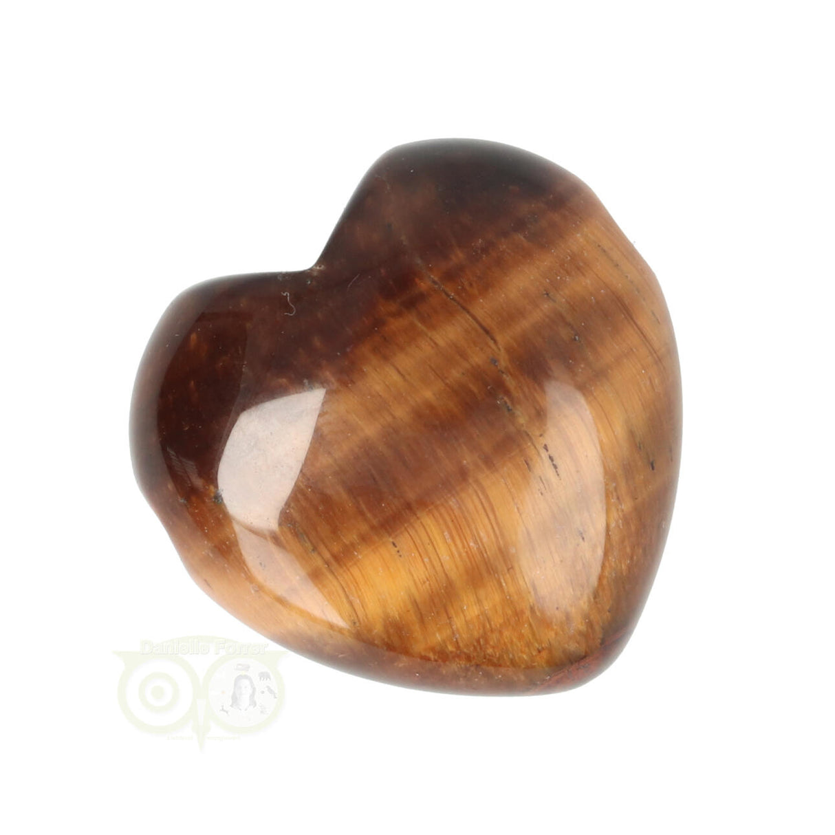 Tijgeroog Hart hanger Nr 18