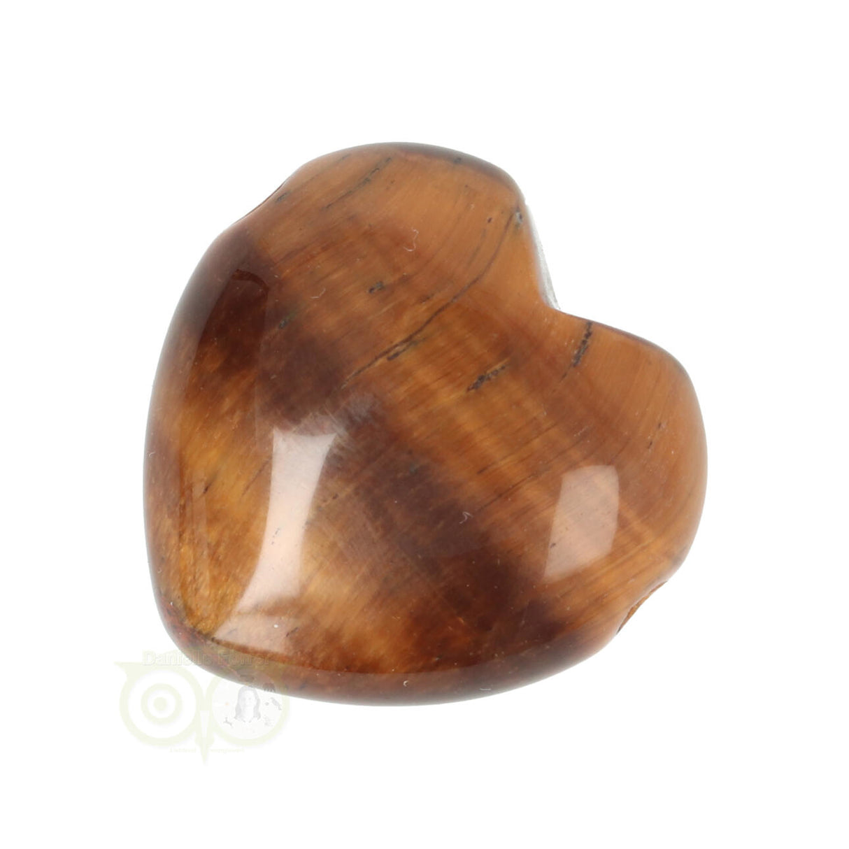 Tijgeroog Hart hanger Nr 18