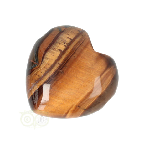 tijgeroog hanger hart goudbruin