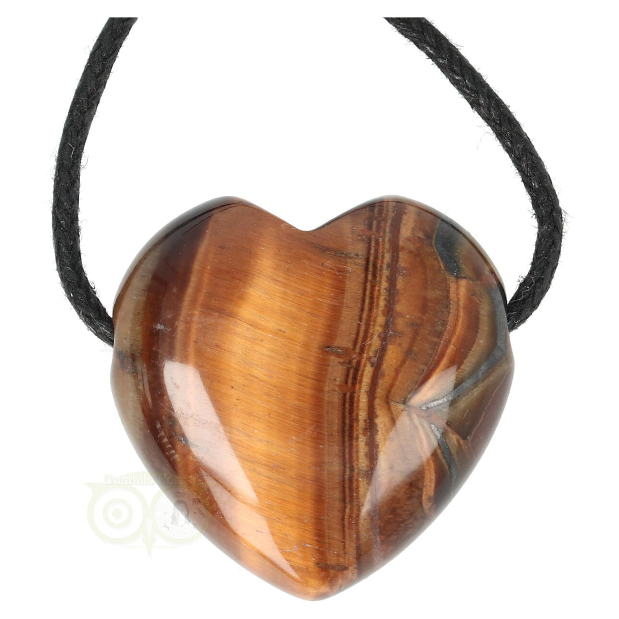 Tijgeroog Hart hanger Nr 20