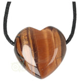 Tijgeroog Hart hanger Nr 20