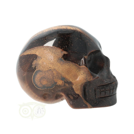 edelsteen skull tijgeroog klein