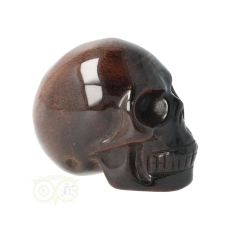edelsteen skull tijgeroog klein