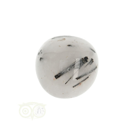 Toermalijn kwarts geronde trommelsteen Nr 24