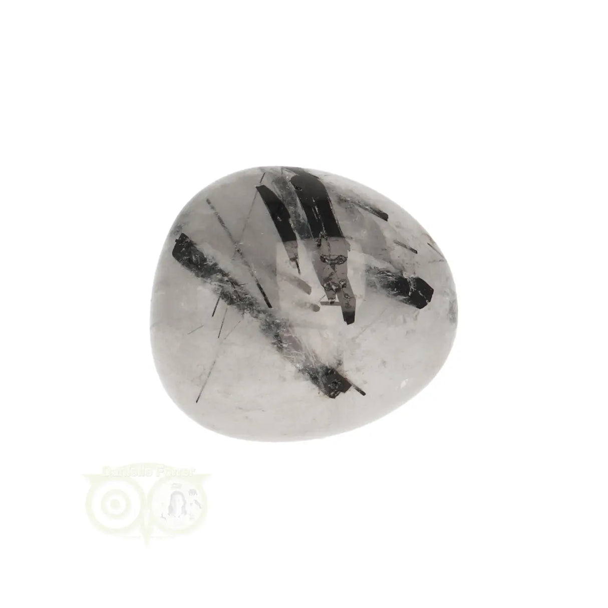 Toermalijn kwarts geronde trommelsteen Nr 29