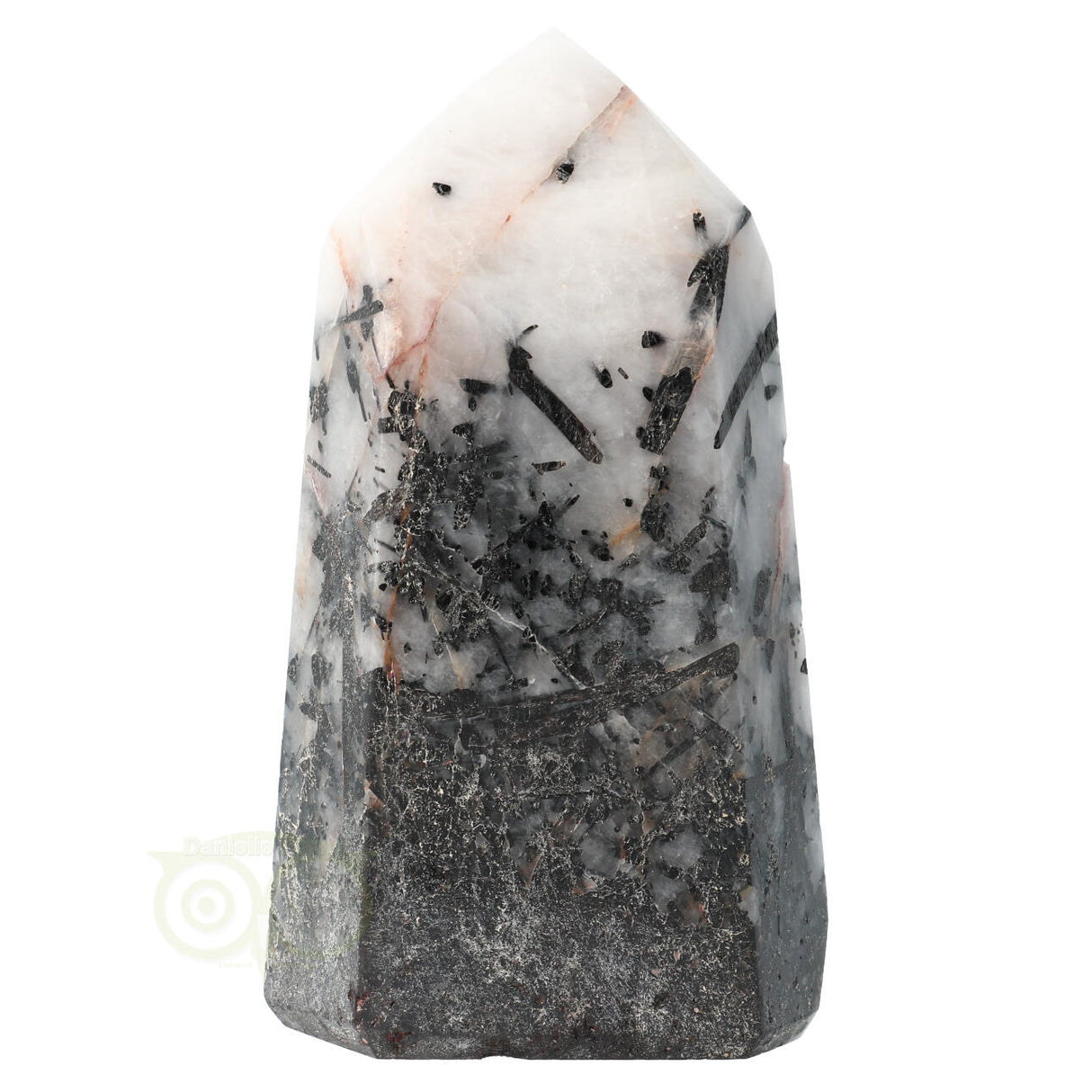 Toermalijnkwarts obelisk Nr 16