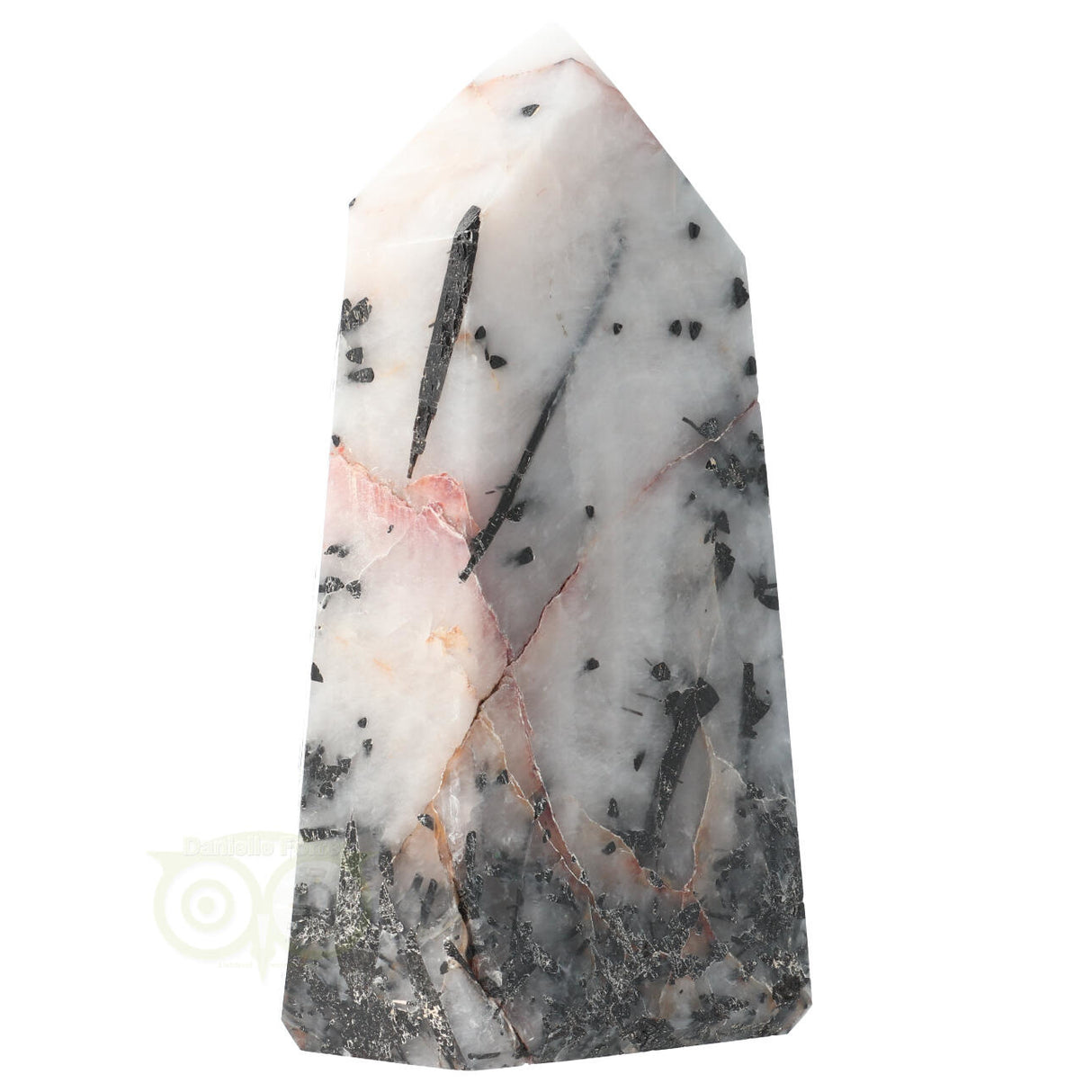 Toermalijnkwarts obelisk Nr 16