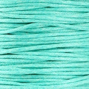 Wax cord 1.5 mm Turquoise-Mint 1.2 mtr.