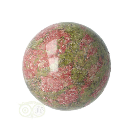 Unakiet bol nr. 9 – detailopname roze en groene vlekken – Webshop Danielle Forrer